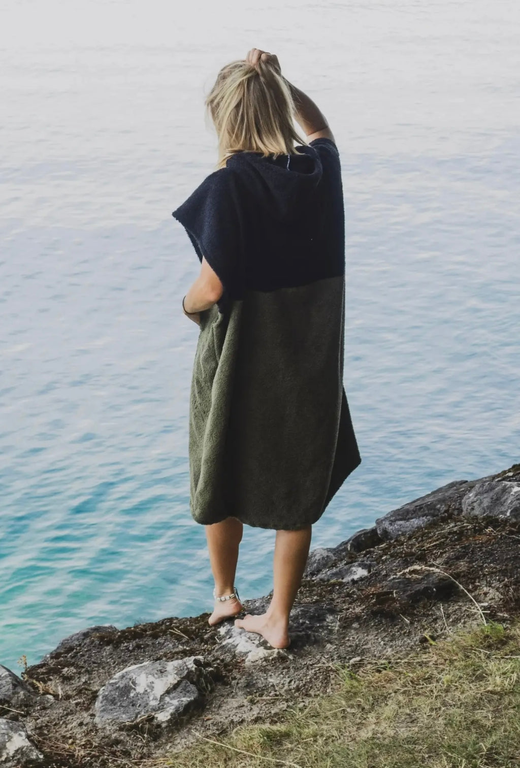 Zeachild, Tiki Unisex Surf Poncho, Organic Terry Cloth