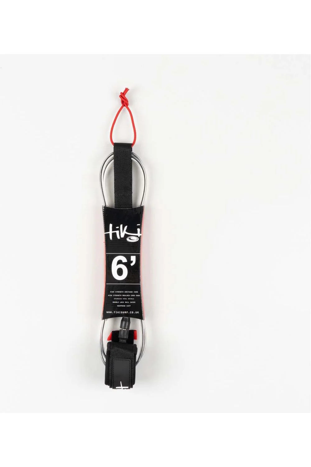 TIKI 6’0 SWIVEL SURFBOARD LEASH 7MM BLACK