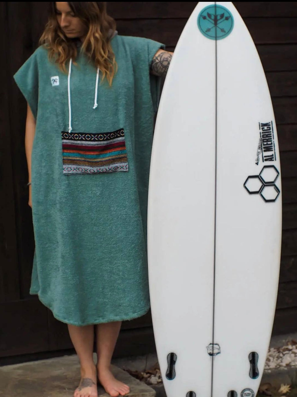 Zeachild, Aztec Unisex Surf Poncho Organic Terry Cloth